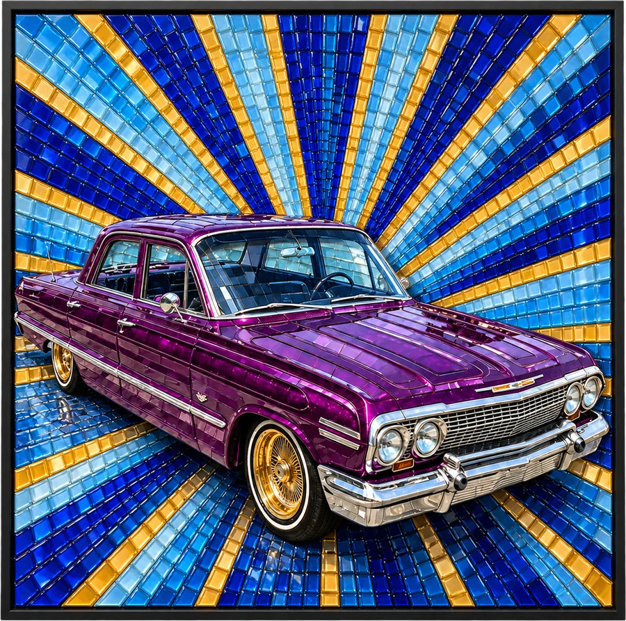Lowrider, Resin Mosaic Art