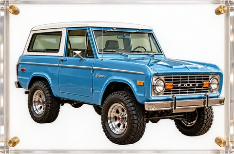'70s Trail Wagon, 3D Art Acrylic Framing