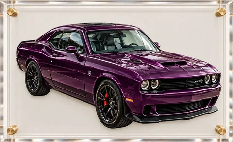 Modern Muscle Coupe, 3D Art Acrylic Framing